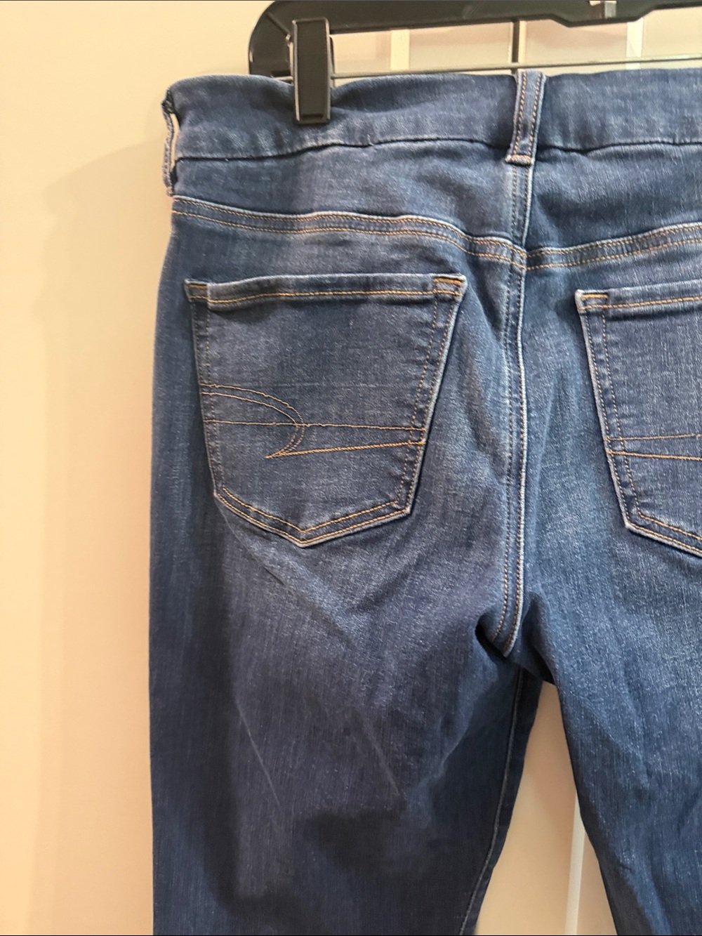 American Eagle Women’s Dark Wash Kick Bootcut Jeans Size 10 Regular - Picture 10 of 12